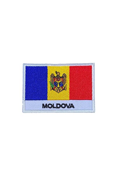 X-SHOP Moldova Flag Bayraklı Patches Arma Kot Yaması Peç