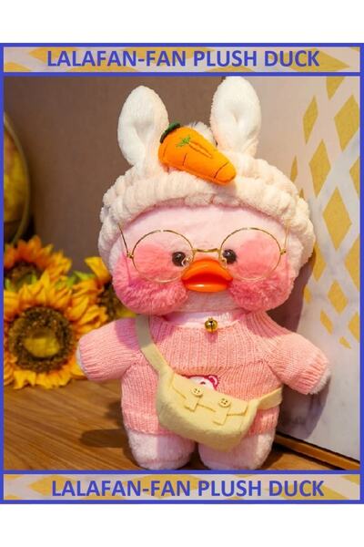 OYUNCAKSAHİLİ Lalafanfan Duck Peluş Gözlük Çanta Oyuncak Joon Vhosel Sen 30cm...