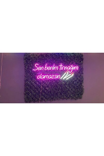 dekoraven Sen Benim Tırnağım Olamazsın Yazı Neon Led Tabela Güzellik Merkezi ...