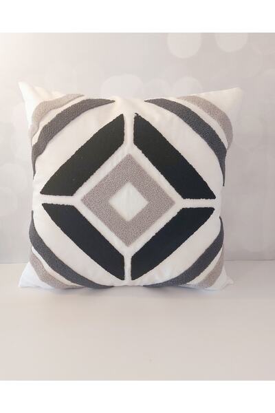 NAKIŞ HOME DESİGN غطاء وسادة مزخرف مطرز من Roche Suzene Punch مقاس 45x45 سم ط...