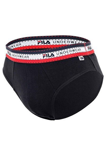 FILA Herren Slip, 4er Pack - Briefs, Logobund, Cotton Stretch, einfarbig