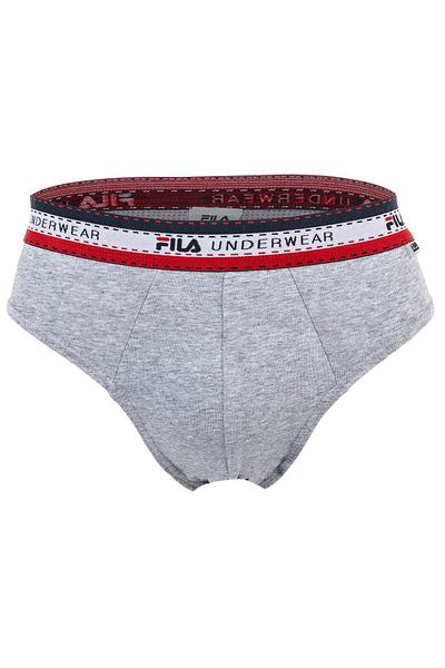 FILA Herren Slip, 4er Pack - Briefs, Logobund, Cotton Stretch, einfarbig