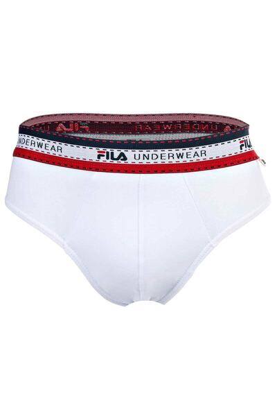 FILA Herren Slip, 4er Pack - Briefs, Logobund, Cotton Stretch, einfarbig