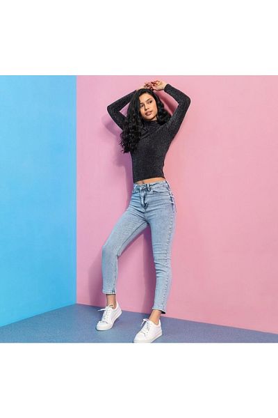 LAMİRA All Star Mom Jean elastic cu talie înaltă