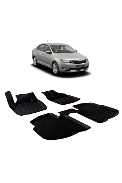 PERFLEX Skoda Rapid 2012-2020 Araca Özel 3d Havuzlu Paspas