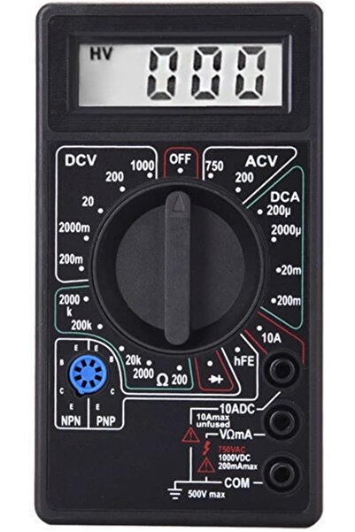 MOBEE Dt830d Dijital Avometre, Multimetre, Direnç, Akım, Voltaj Ölçümü Yeni B...