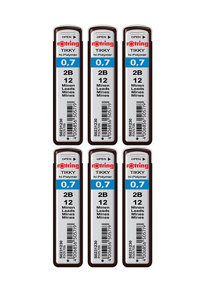 Rotring 0.7 Pen Tip 2b (s)0231230) Pack of 6