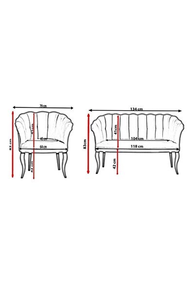 Kaseria Kurumsal Kaseria Papatya Çay Seti Koltuk Takımı Ksry137