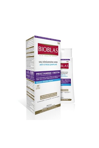 Bioblas 360 Ml Anti Stress Shampoo - Anti-Hair Loss