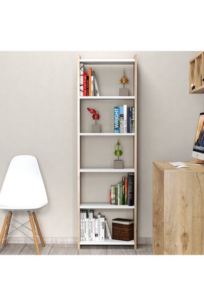 Tanmob Kitaplık Çam-beyaz - Ktb0103