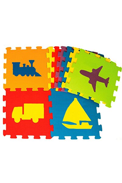 Genel Markalar Renkli 33 X 33 Cm Taşıtlar Yer Döşeme Eva Puzzle Set 305