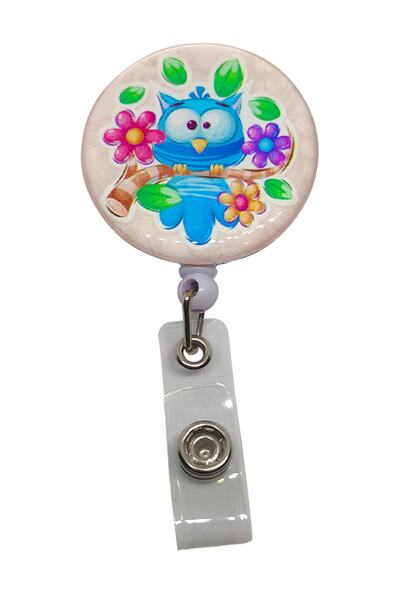 StormiStoretr Yoyo cu imprimeu cu bufniță și suport pentru carduri pentru guler