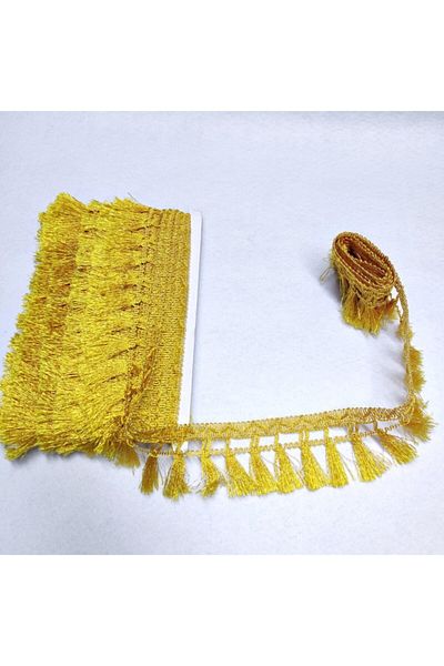 EleganTShoP Gold Glitter Fringe Ribbon 13 m