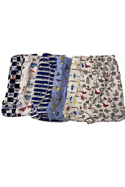 Tutku Boy's Cotton Printed Kids Boxers Σετ 6 τεμαχίων