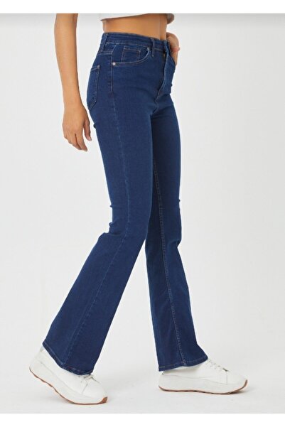 Ramrod Jeans Blugi Blue Flare de damă