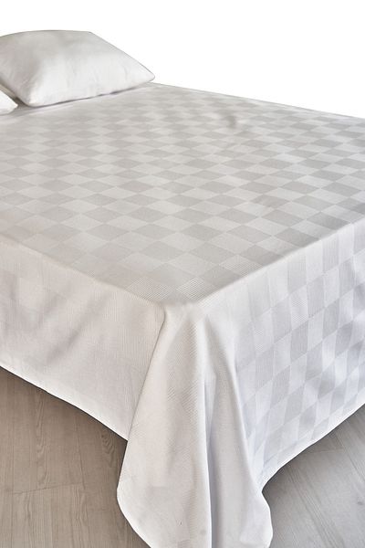 Otello White Pique Mini Diamond Single 160x230cm