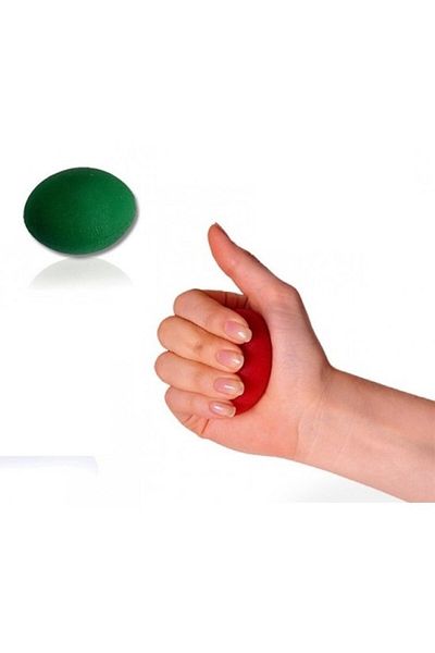 ARWEX Silicone Stress Ball Hand Exercise Ball Physical Therapy Ball Hand Wrist Finger Strengthening Ball Green