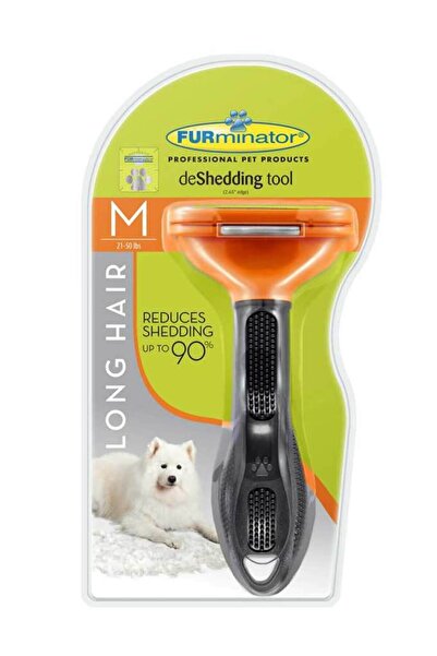Furminator Longhair M Dog - Uzun Tüylü Köpekler Için Tarak