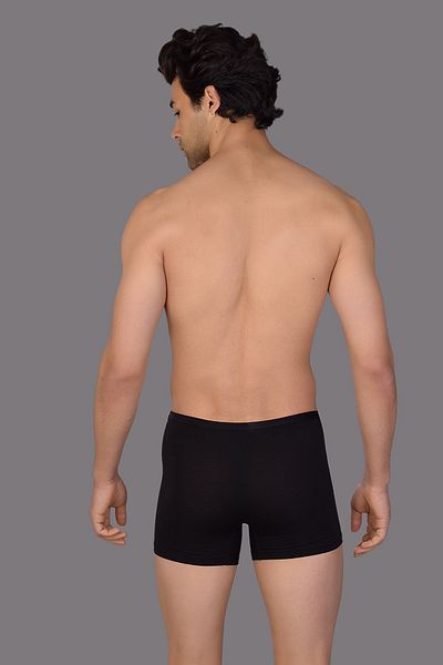 COTBOXER Black Modal Ανδρικά Μπόξερ - Λεπτό Λάστιχο