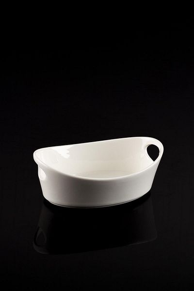 ACAR Bianco Perla Porcelain Boat Bowl 23 Cm Fma03011