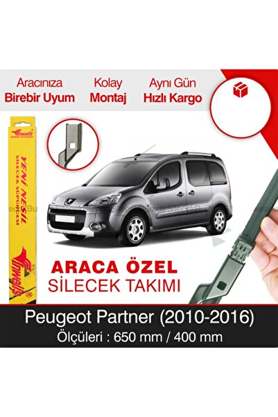 Inwells Muz Silecek Partner Tepee-berlıngo (650-400 Mm)