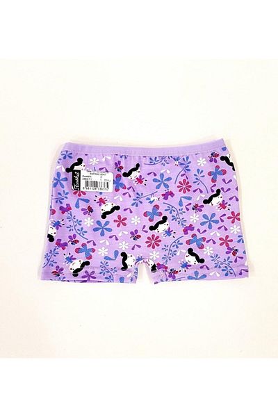 Tutku Girl's 6-Piece Colorful Patterned Boxer
