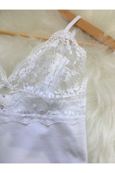 Altınay Women's Chest Transparent Undershirt Panties Set