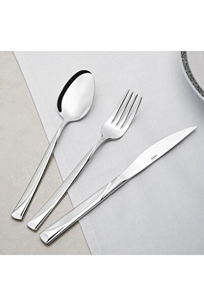 Nehir Fiesta Saten Mat Çatal Kaşık Bıçak Takımı Seti - 89 Parça