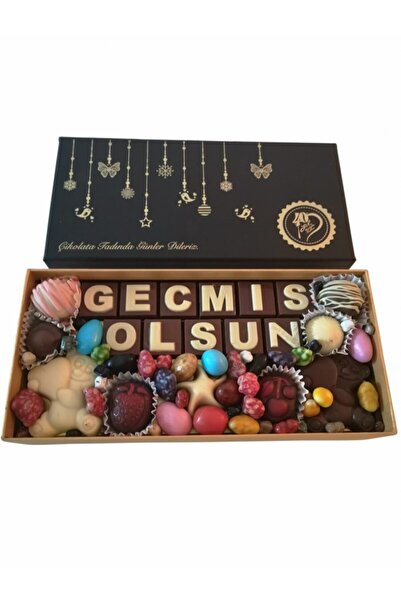 40 YIL ÇİKOLATA KAHVE Yazılı Harfli Isimli Resimli Hediyelik Çikolata Kutusu ...