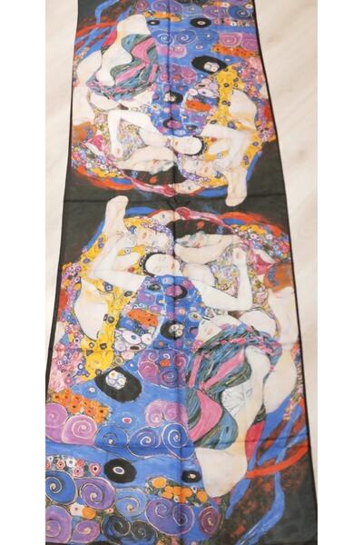TOPRAK ART GALLERY Silk Chiffon Shawl