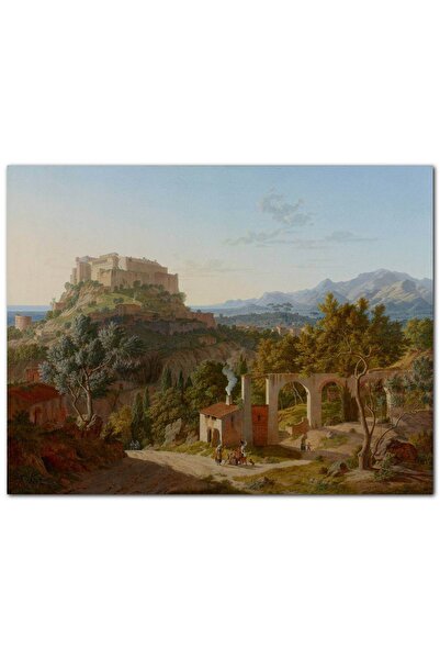 Cakatablo Wooden Table Massa Di Carrara Castle (35X50 cm Size)