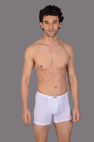 COTBOXER Ανδρικά μποξεράκια White Modal Thin Rubber