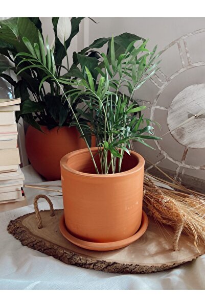 AYIŞIK Doğal Çömlek Toprak Saksı