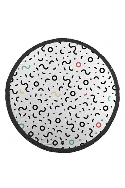 Towdoo Momos Round Towel