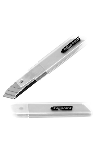 Bigpoint Cutie cu 10 lame de rezervă pentru cuțite utilitare, lățime de 18 mm