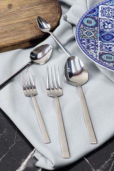 ÖZLİFE Asian 30 Piece Fork Spoon Set