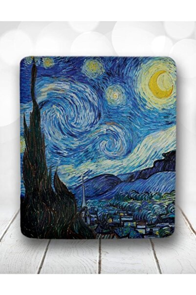 Atölye Çizgi لوحة ماوس لدعم المعصم من Van Gogh Starry Night