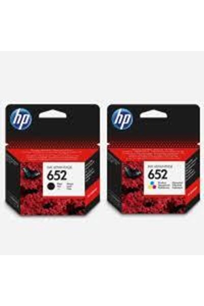HP 652 Siyah Ve Renkli 2 li Set Kartuş