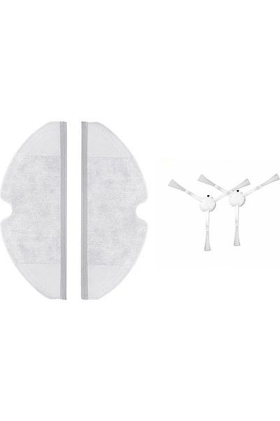 Roborge Xiaomi Mijia 1c - مجموعة تجديد فرشاة وممسحة الروبوت 2 في 1