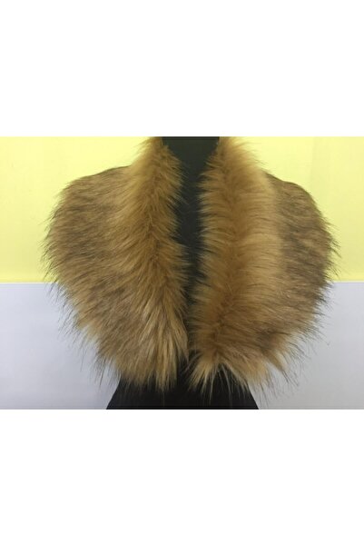 kurkyaka Kahverengi İmitasyon Kürk Yaka Kenarı