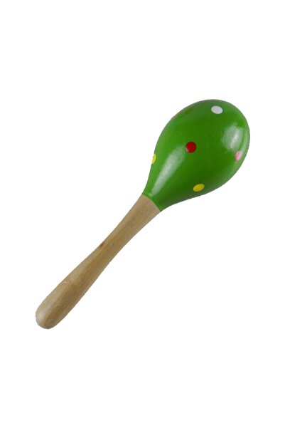 Genel Markalar Ahşap Renkli Marakas Ritim Ses Algı Çocuk Müzik Aleti