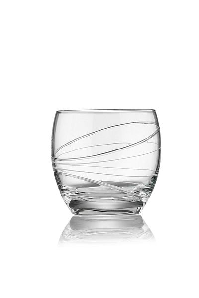 KCD Milky Way Cut Hand Decor Gilded 6 Pieces Patterned Water Glass Set