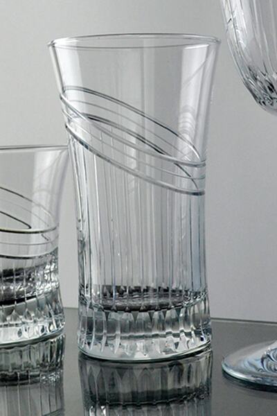 KCD Seremoni Sade Kesme El Dekor Yaldızlı 6 Adet Desenli Su Ve Meşrubat Barda...