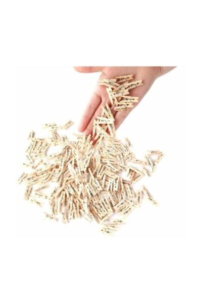 Happyland 50 قطعة أوتاد صغيرة، أوتاد ديكور للصور والديكور من الخشب الطبيعي