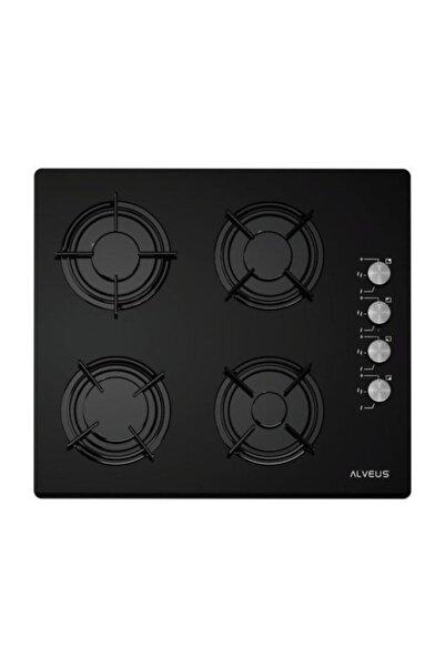 Alveus Gls 640 Siyah Cam Doğalgazlı Ankastre Ocak
