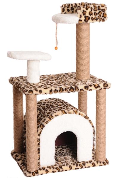 Cathause بيت خدش القطط ليوبارد S1 105 سم