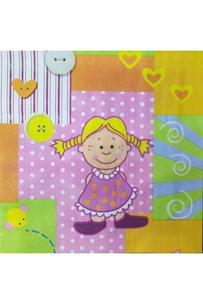 papercraft Children's Patterned Paper Napkin 14 Pieces