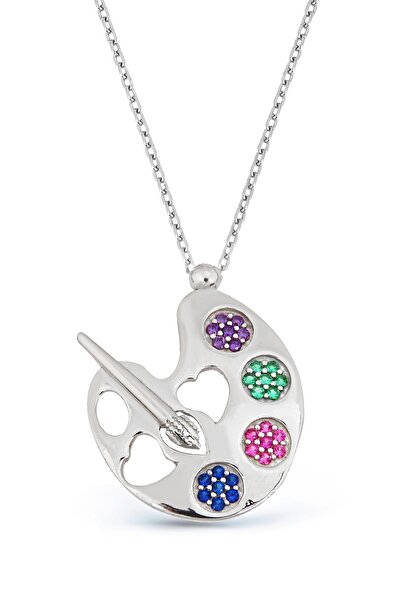 Argentum Concept 925 Ayar Gümüş Resim Paleti Kolye - N111701