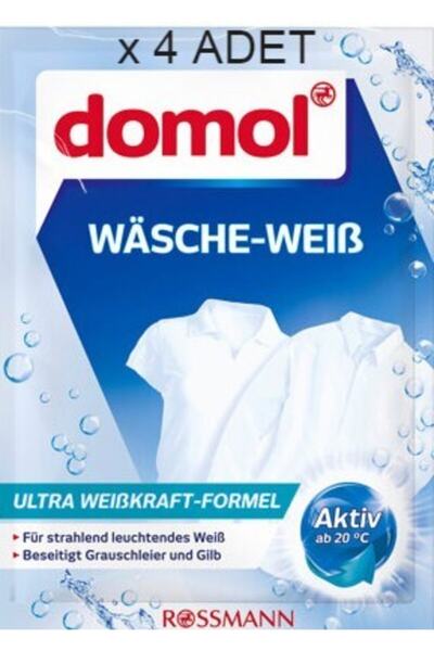 DOMOL Çamaşır Beyazlatıcı Toz Tek Kullanımlık 50 G *4 Adet