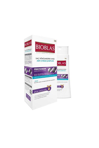 Bioblas Anti Stress Shampoo - 360 ml Capacity
